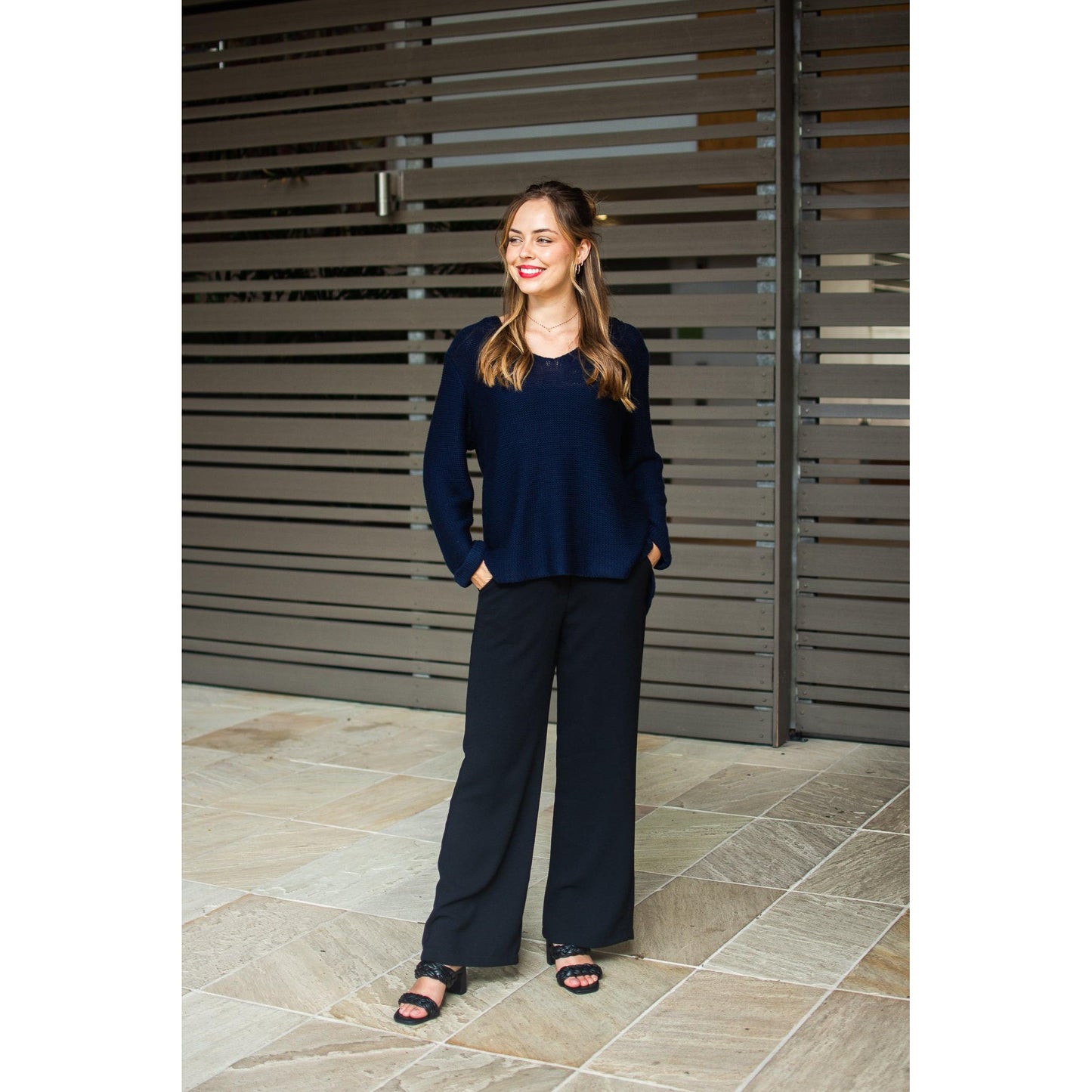 Amelia Knit- Navy