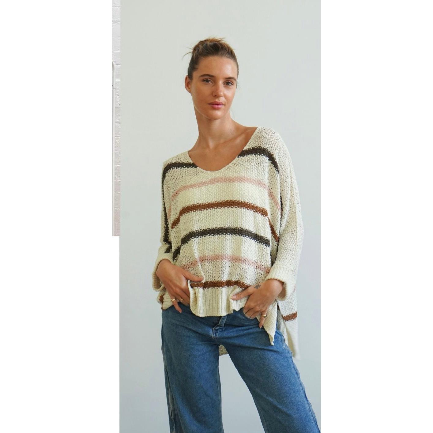 Fiona Stripe Beige
