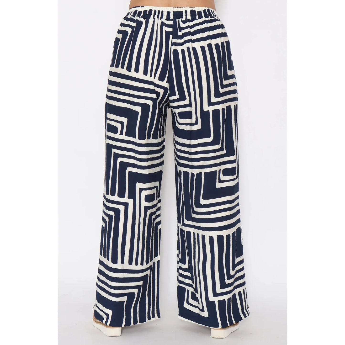 Geo Pants - Navy