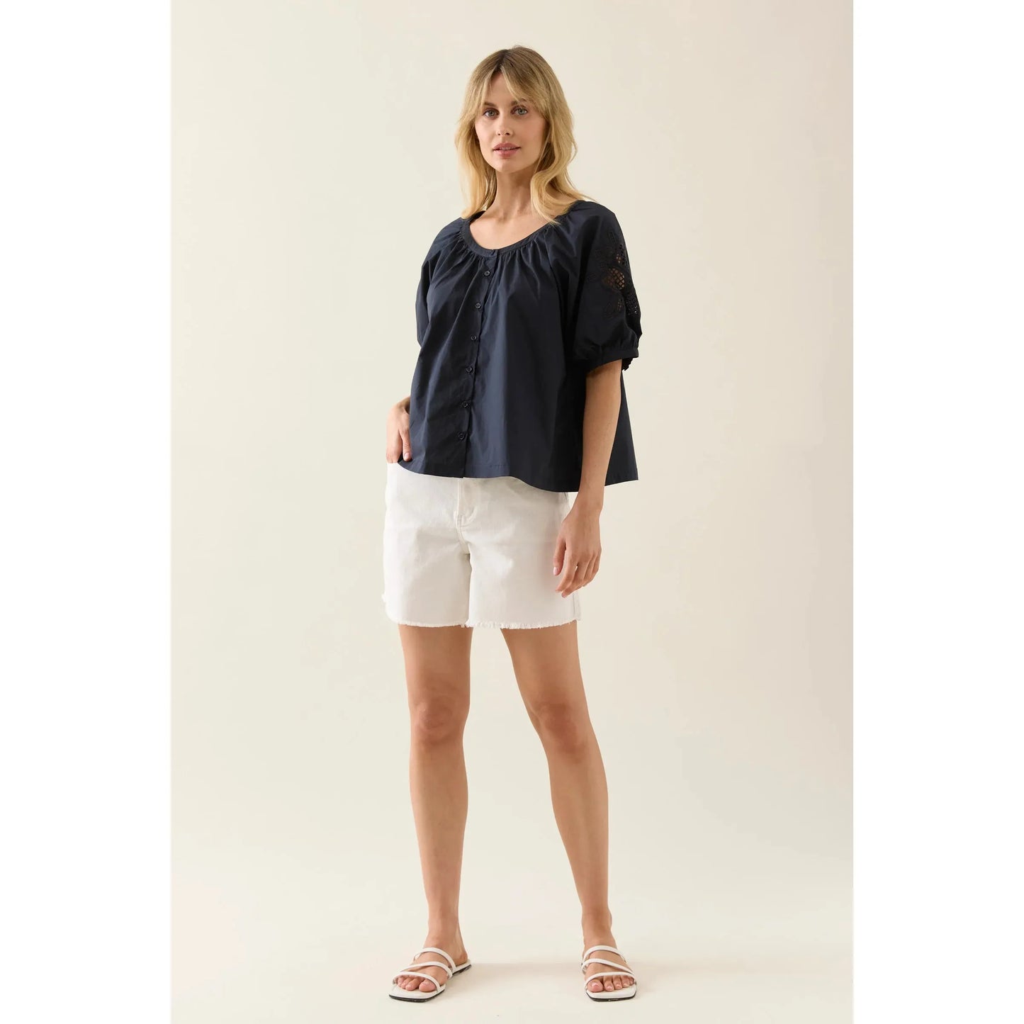 Ilsa top- Navy