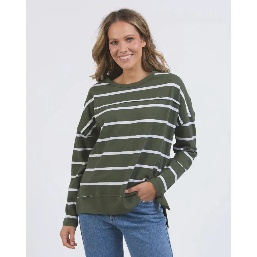 Jayne stripe - Khaki