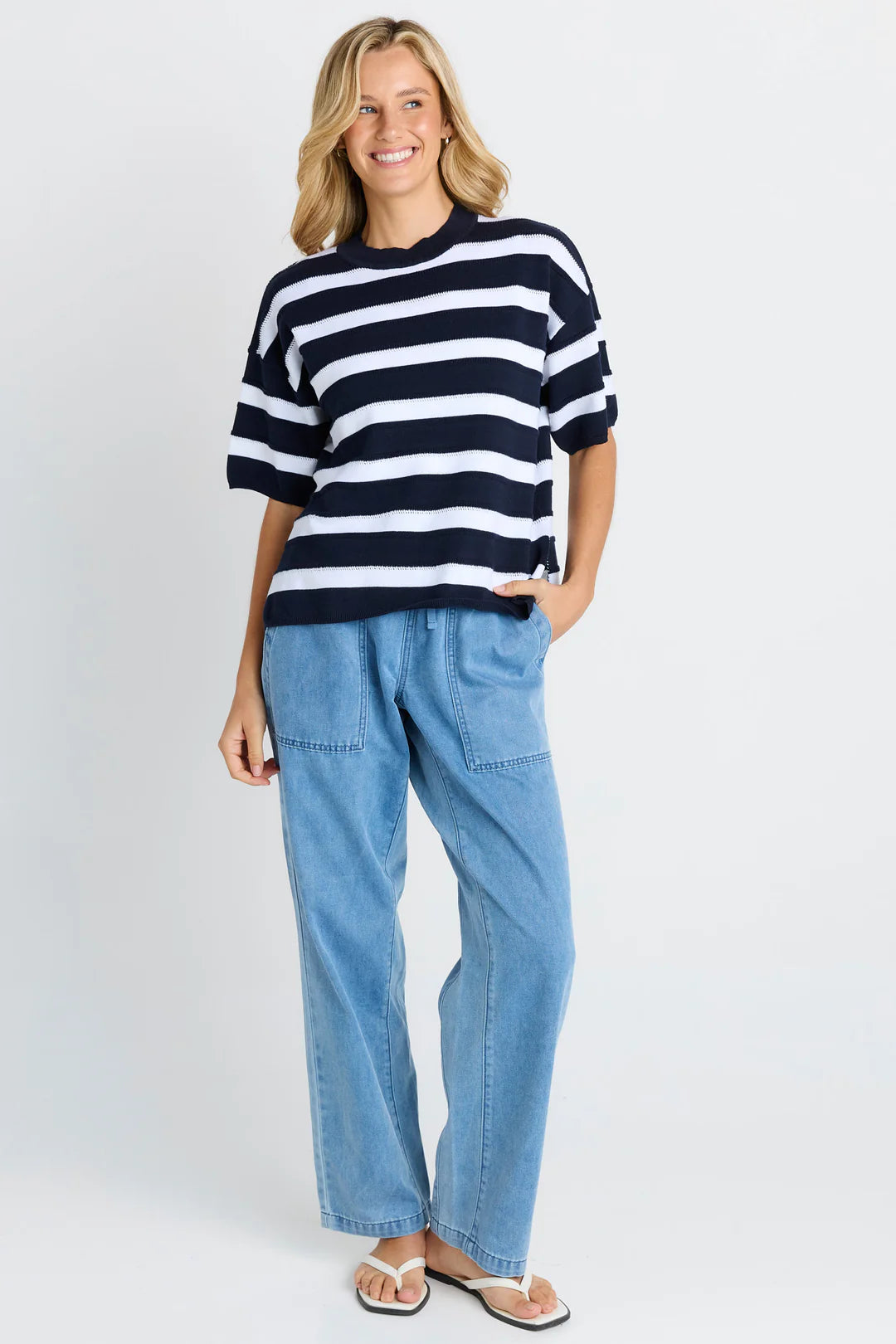 Libby Top- Navy