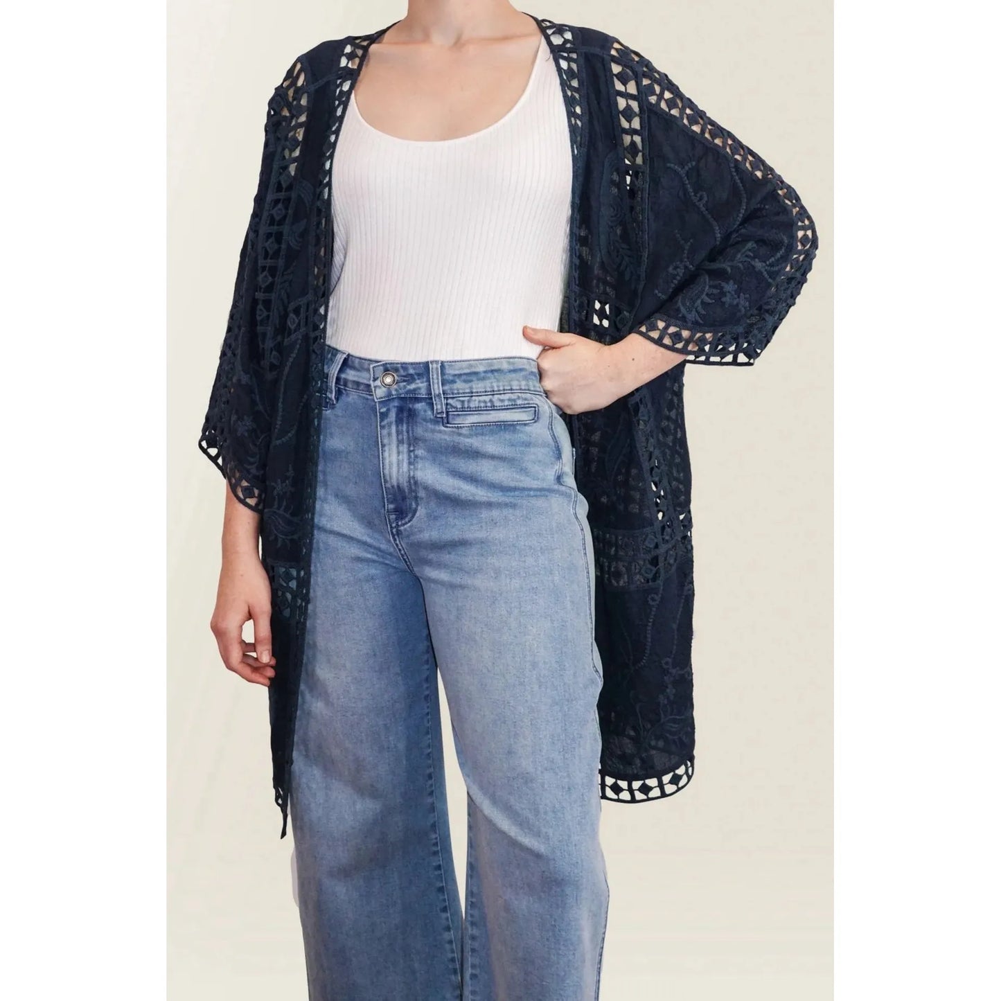 Oline Kimono - Navy