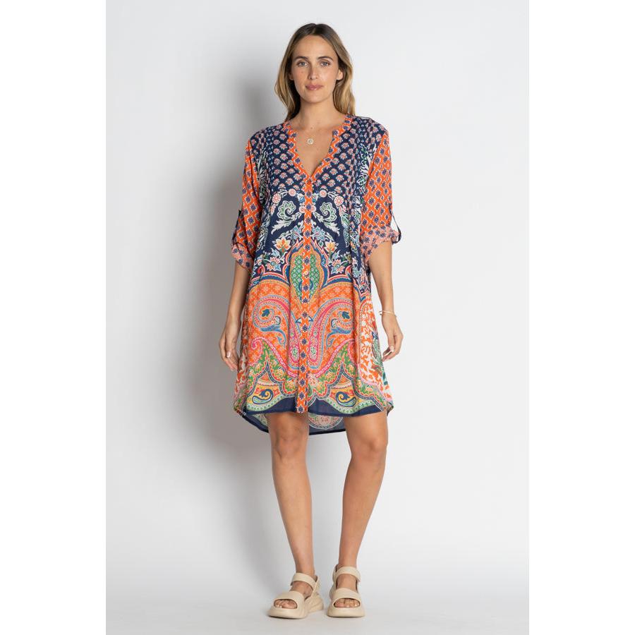 Sarai Dress - Navy
