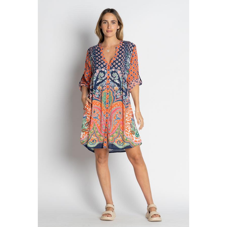 Sarai Dress - Navy