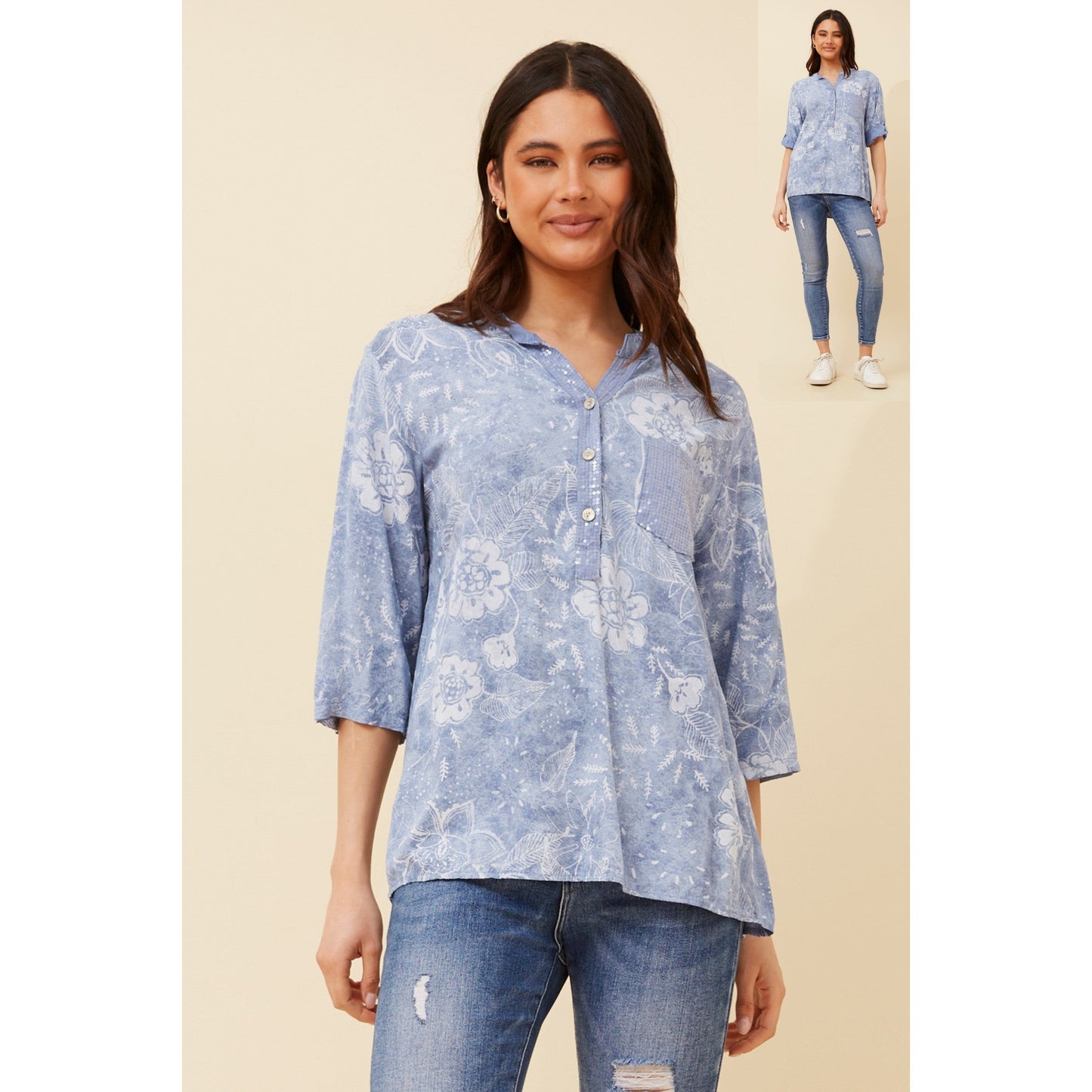 Stella Top - Blue