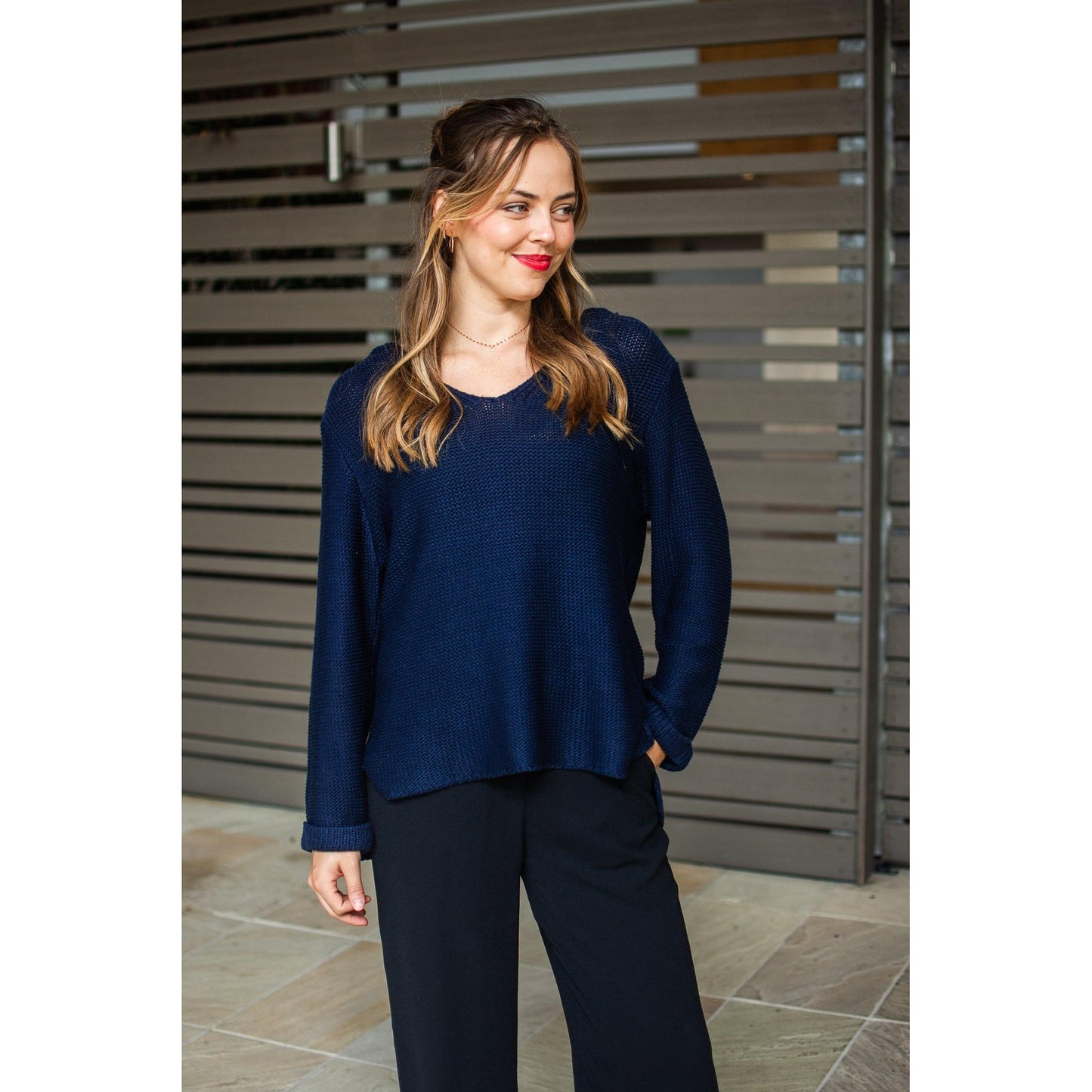 Amelia Knit- Navy