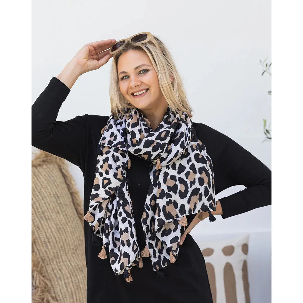 Animal scarf - Tan