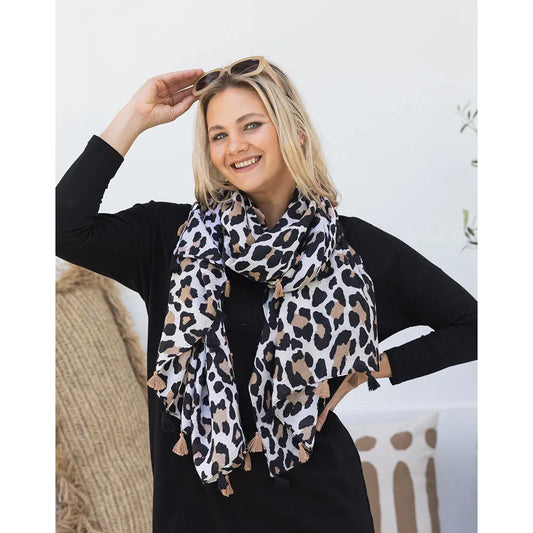 Animal scarf - Tan