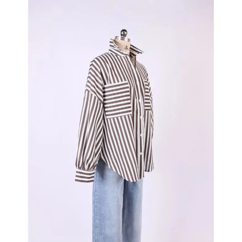 Astrid Stripe - Brown