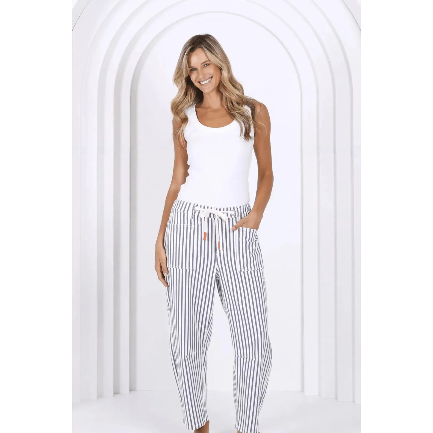 Carter - Navy Stripe