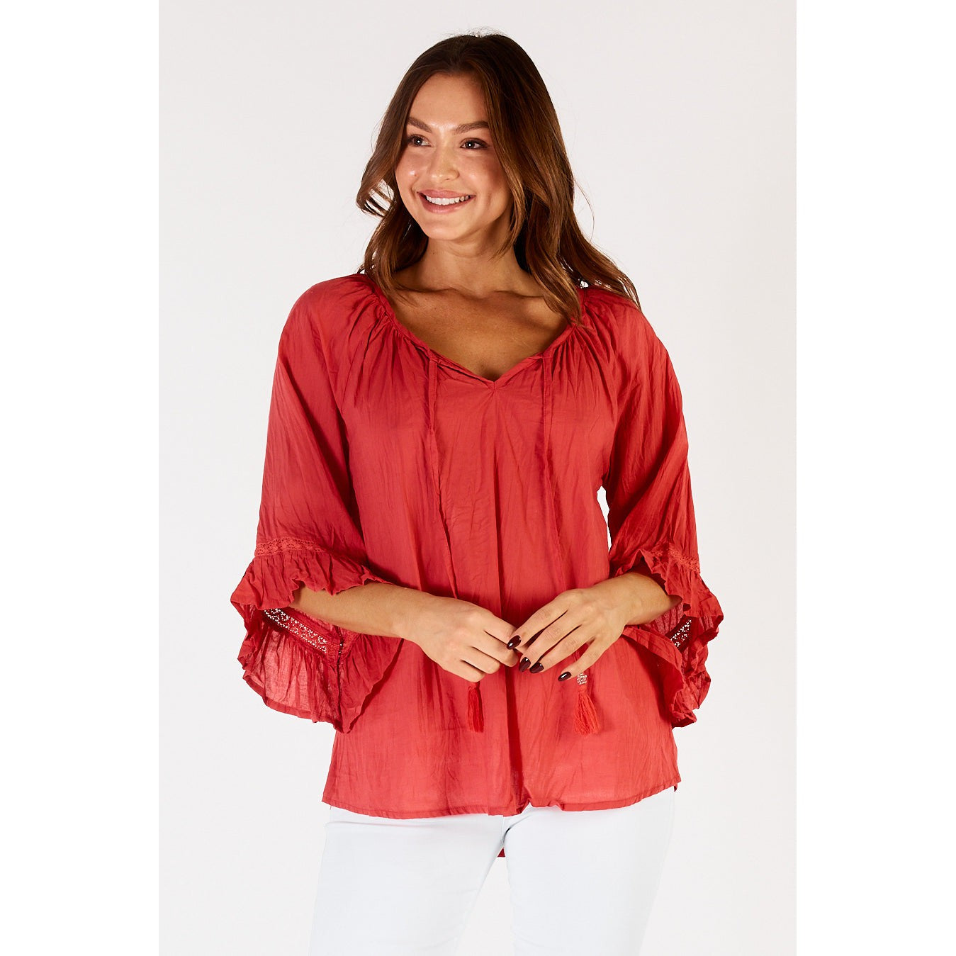 Chloe Top - Melon – Kazablanka's