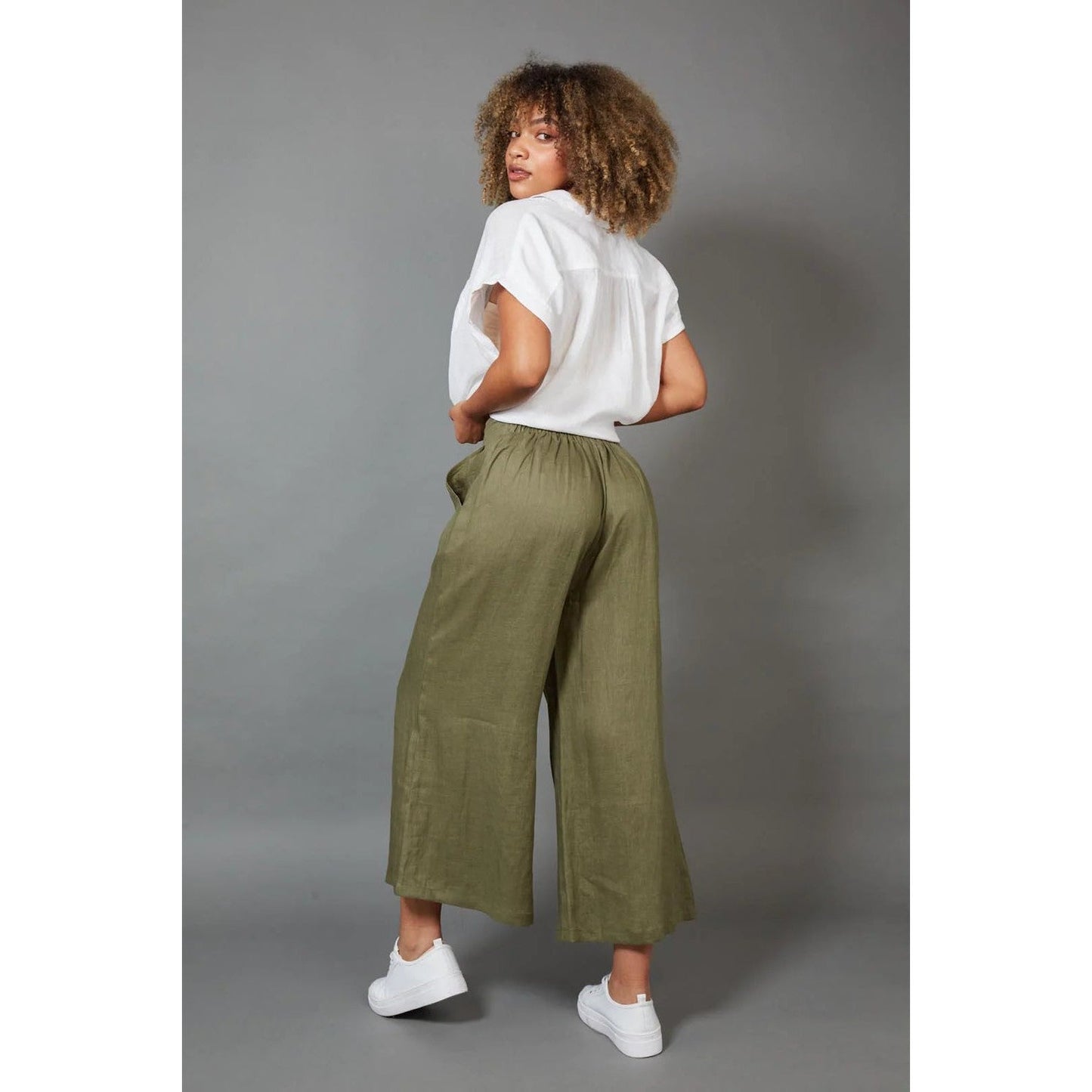 Crop Pant- Khaki