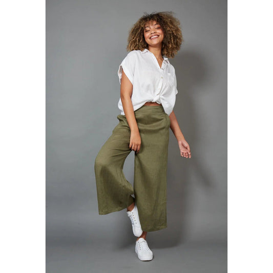 Crop Pant- Khaki