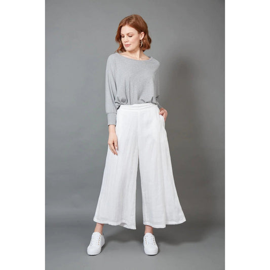 Crop Pant- White