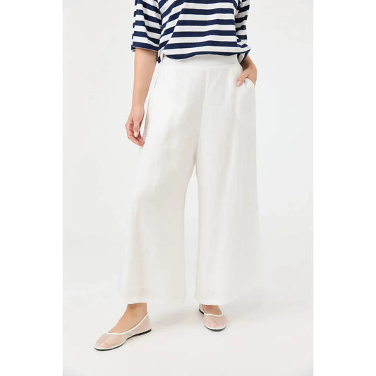 Crop Pant- White
