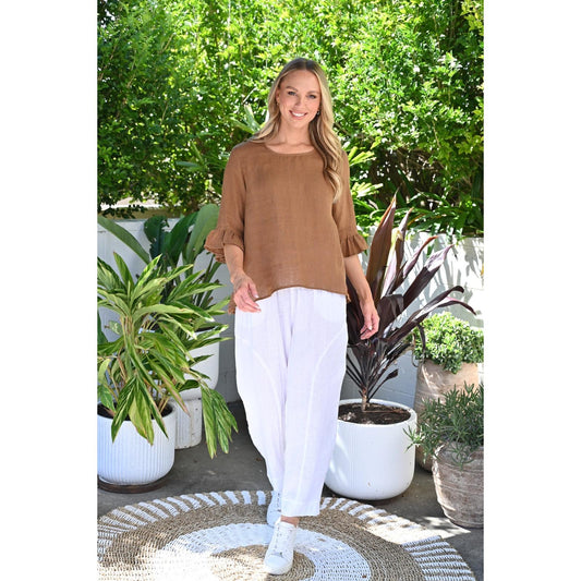 Dolly top - Tan