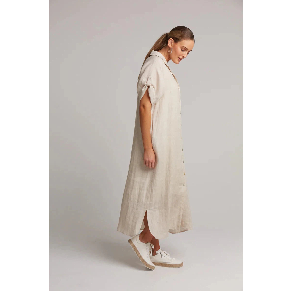 Eb Shirt Dress - Tusk