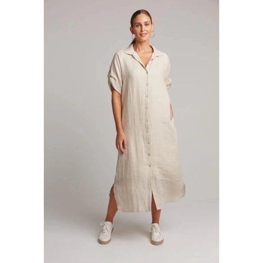 Eb Shirt Dress - Tusk