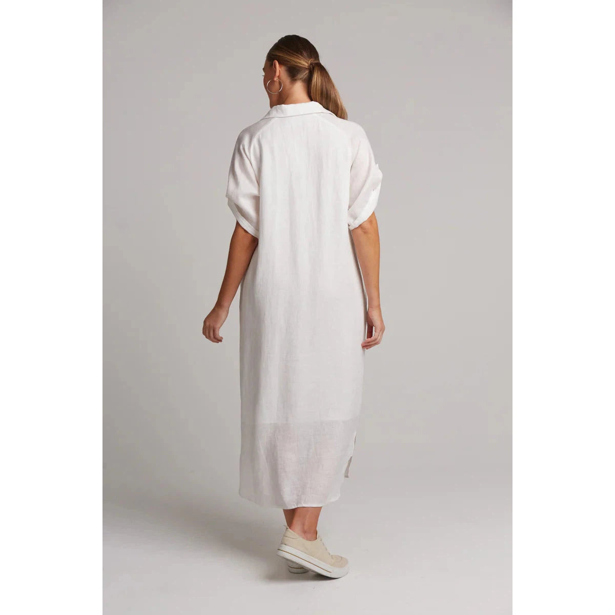 Eb Shirt Dress - White