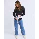 Farrah Long Slv - Black
