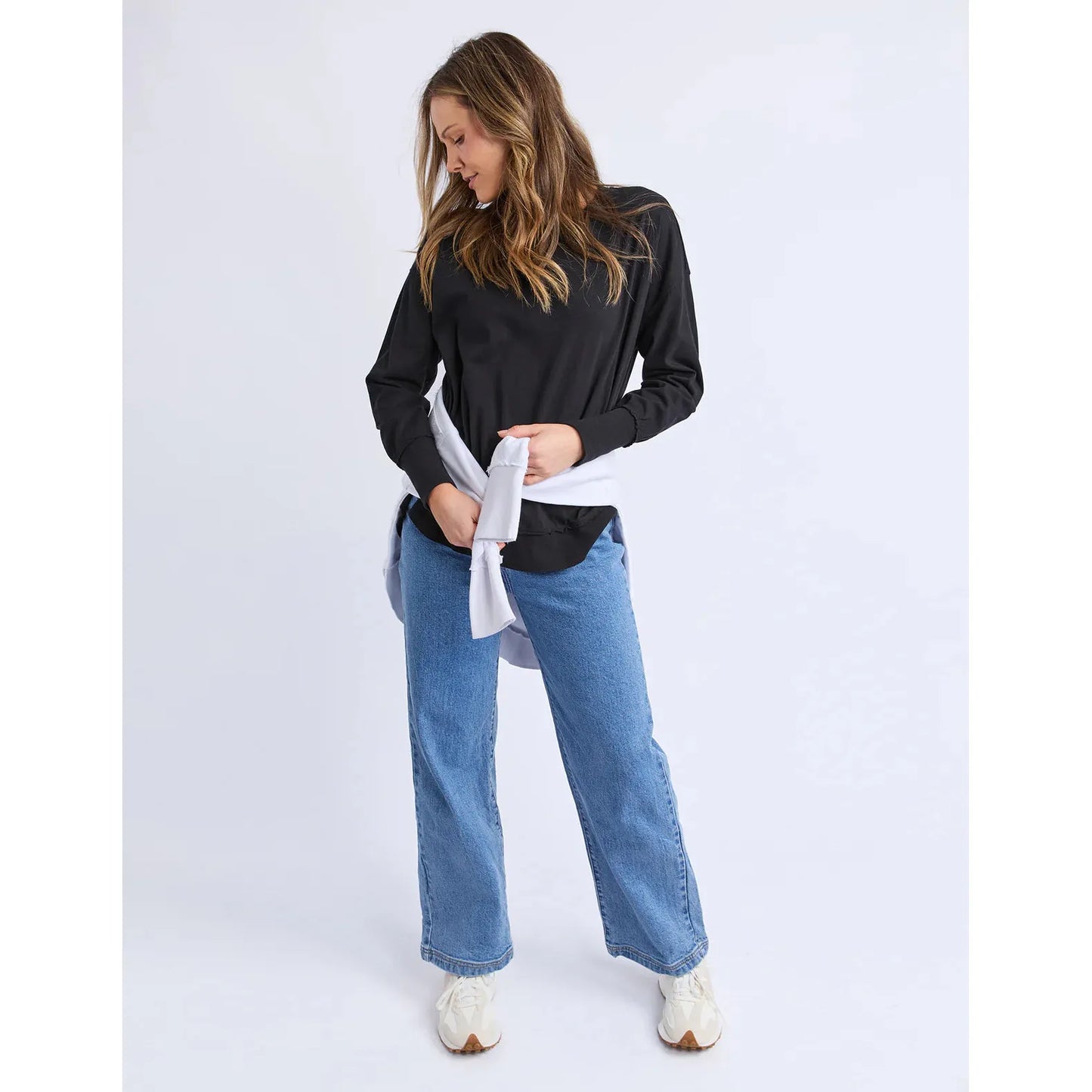 Farrah Long Slv - Black