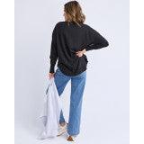 Farrah Long Slv - Black