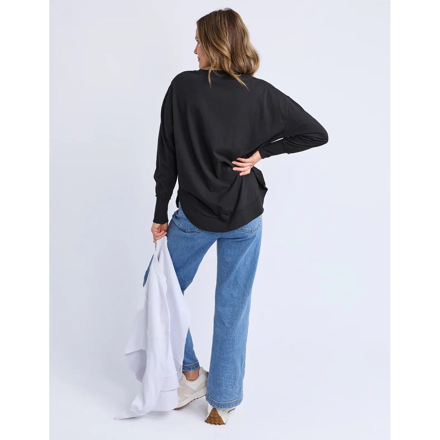 Farrah Long Slv - Black