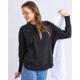 Farrah Long Slv - Black