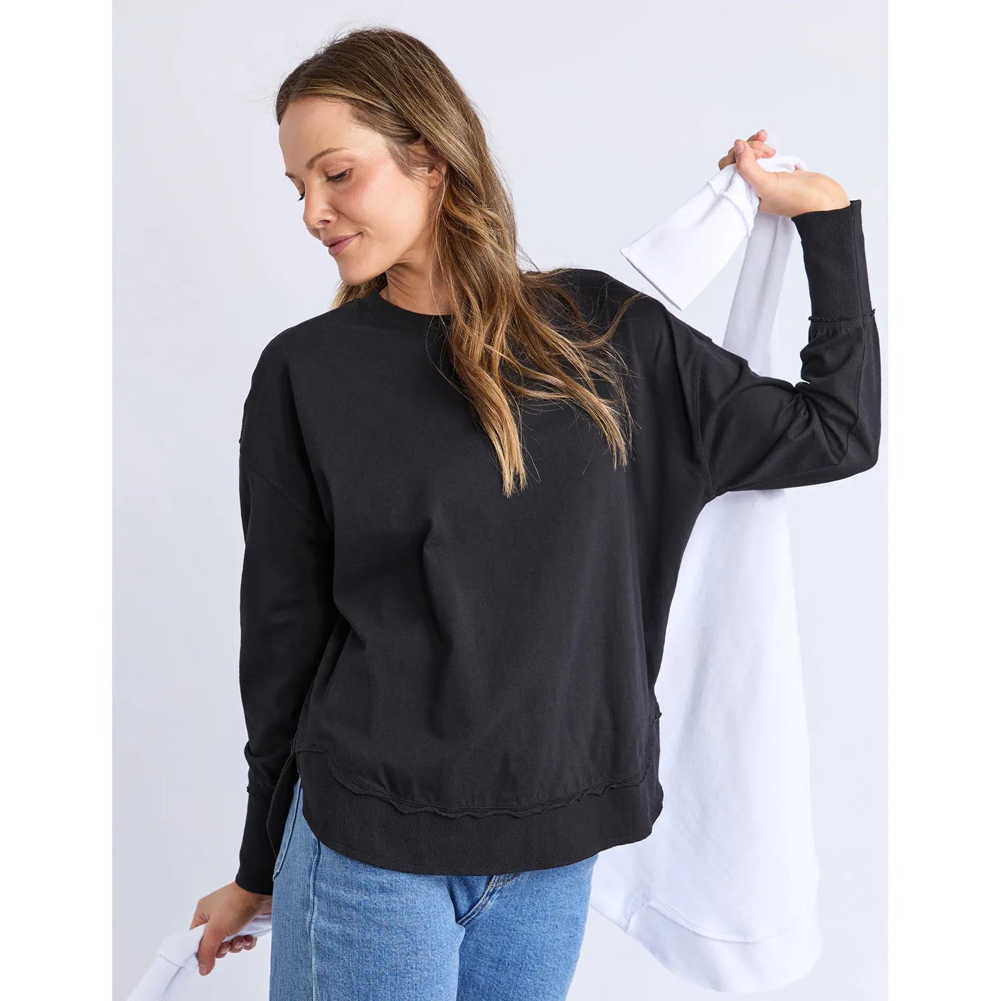 Farrah Long Slv - Black