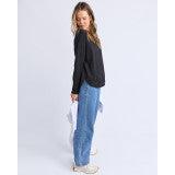 Farrah Long Slv - Black
