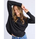 Farrah Long Slv - Black