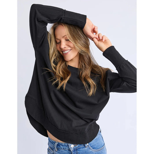 Farrah Long Slv - Black
