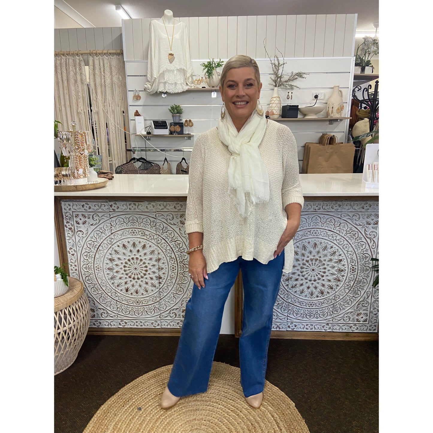 Fiona Knit Creme