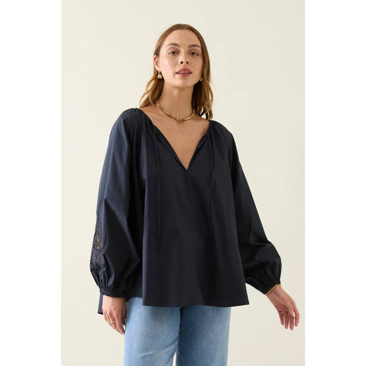 Ilsa Blouse - Navy