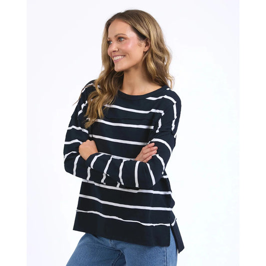 Jayne stripe - Navy