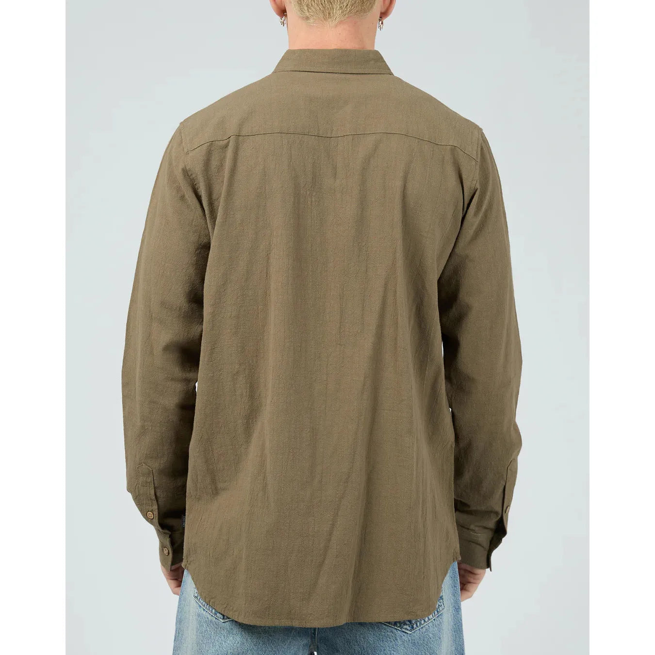 Linen LS Shirt - Khaki