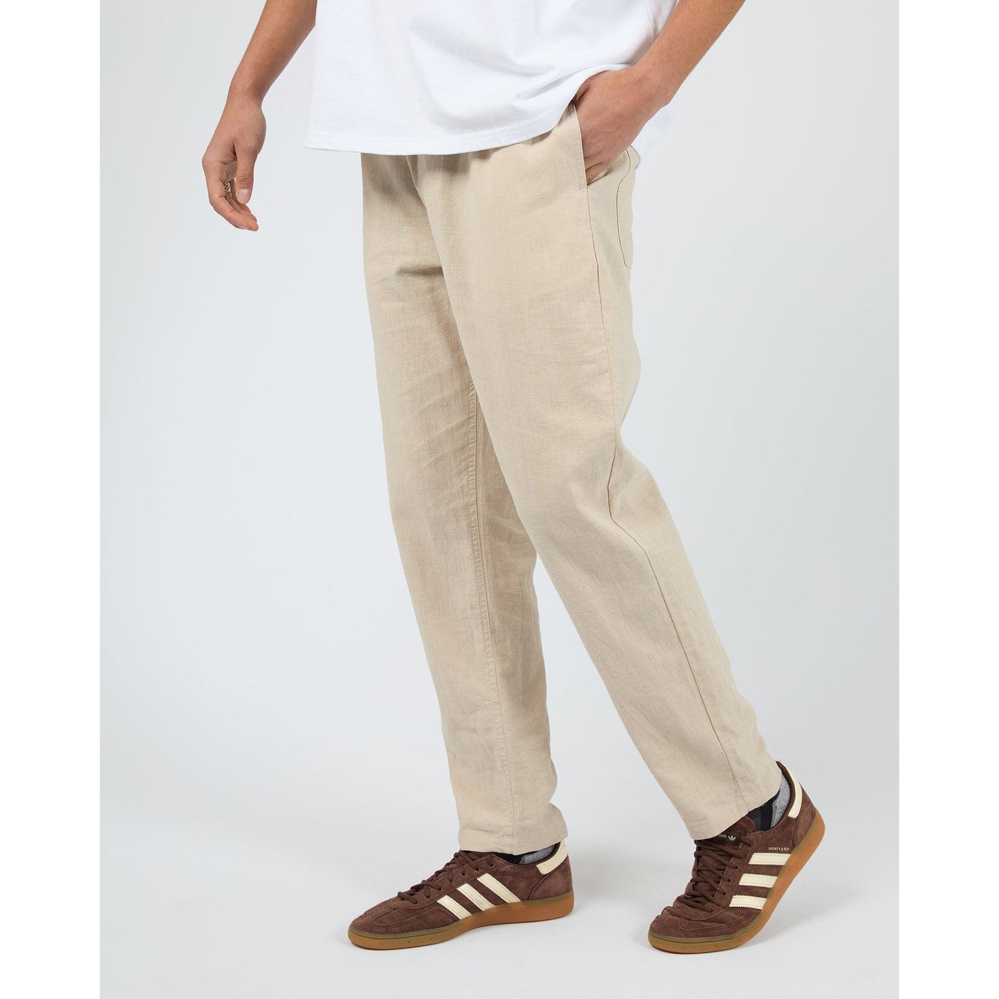 Linen Pant - Tan