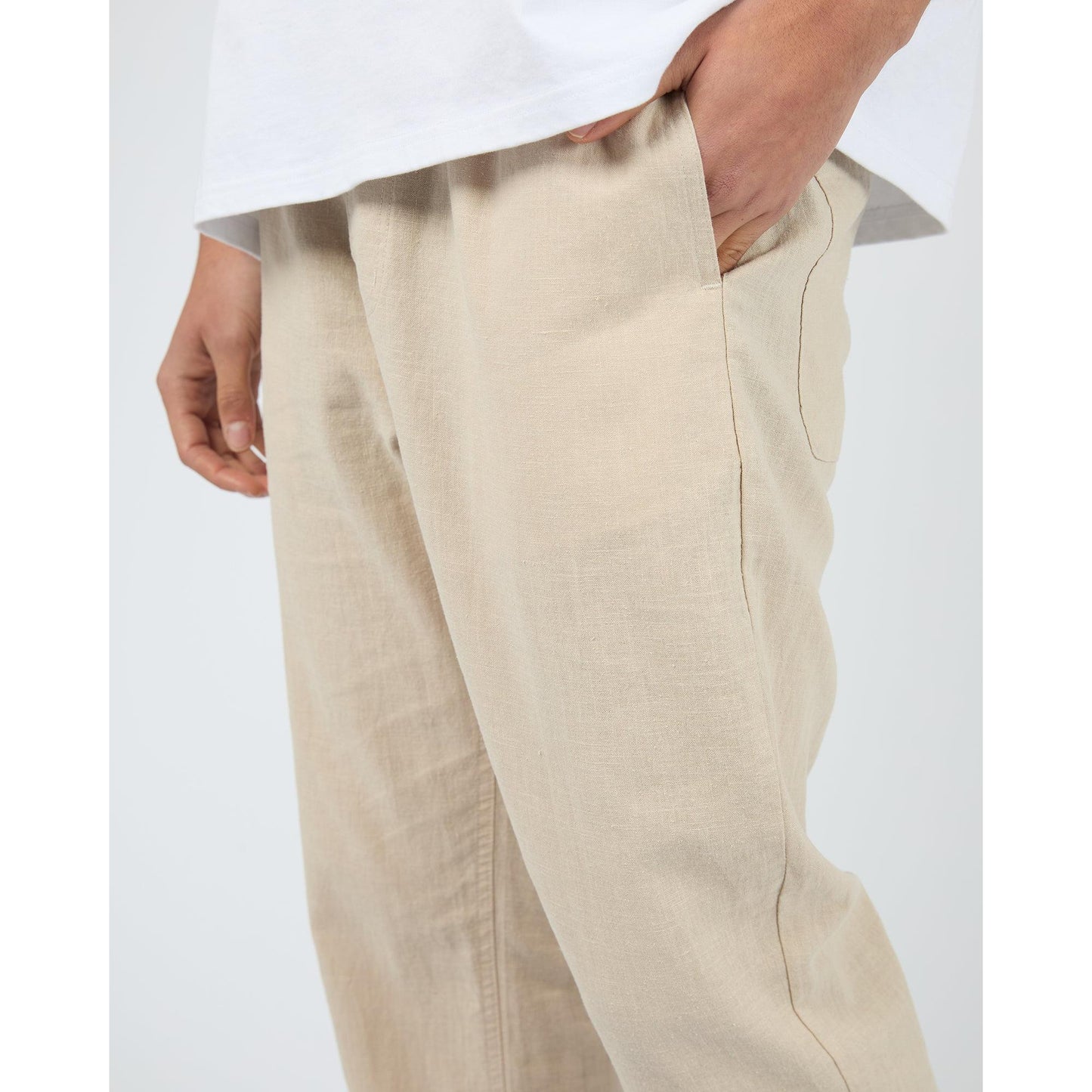 Linen Pant - Tan