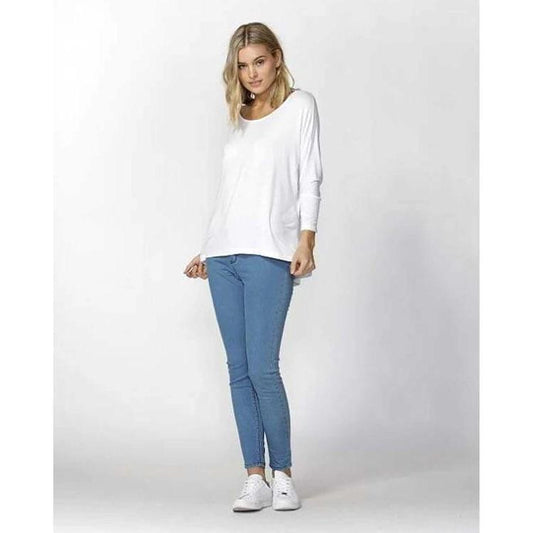 Betty Basics Milan 3/4 top WHITE