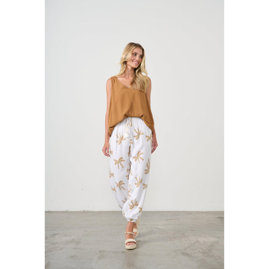 Palm Pant - White