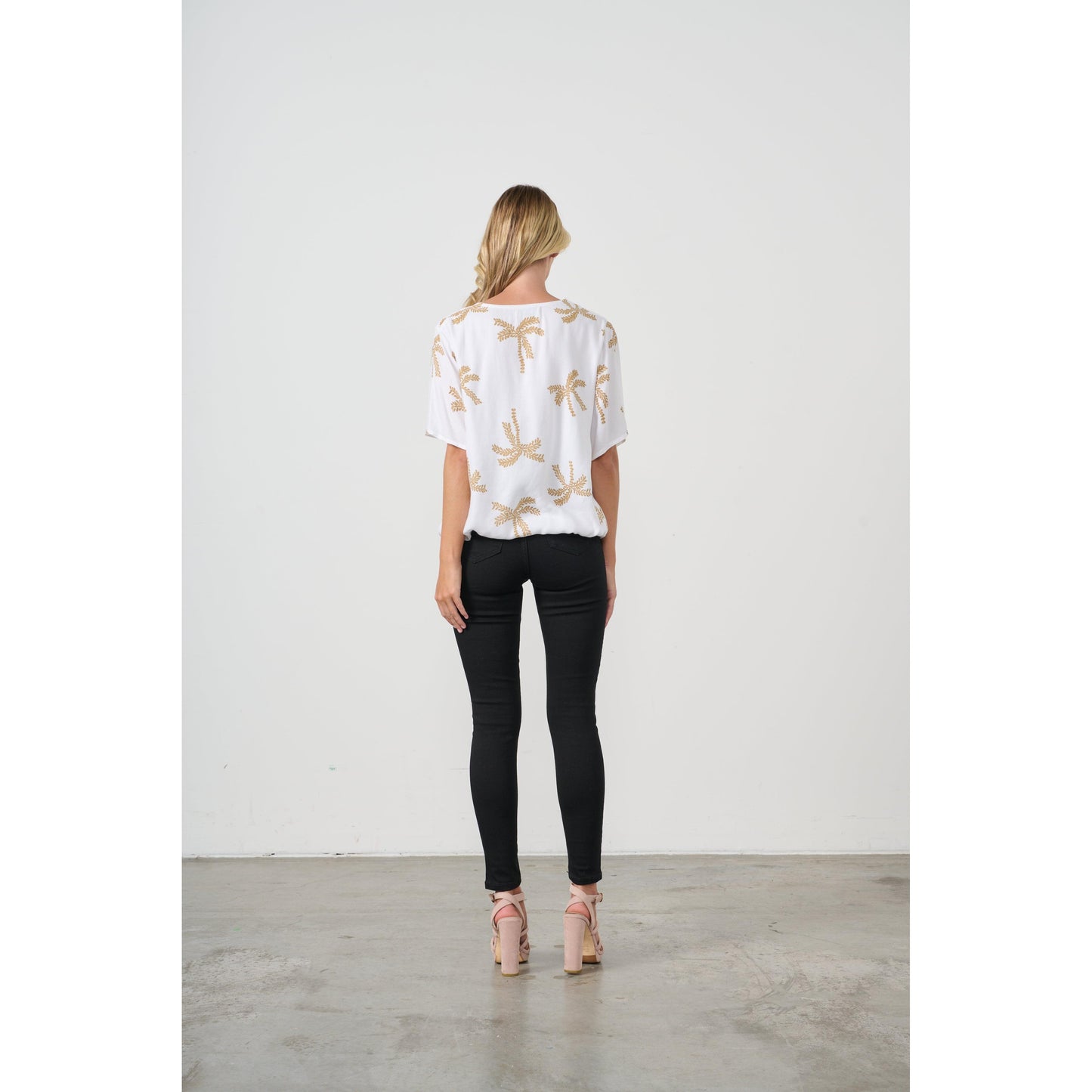 Palm Top -White/Gld