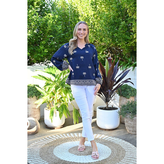 Palms - Navy