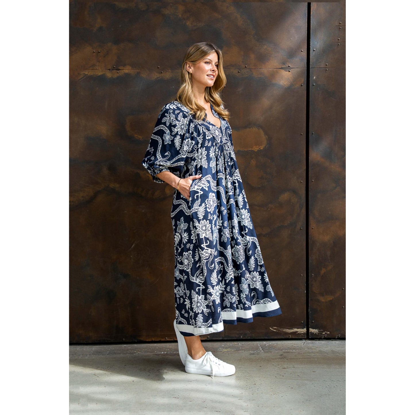Reena Dress - NAVY