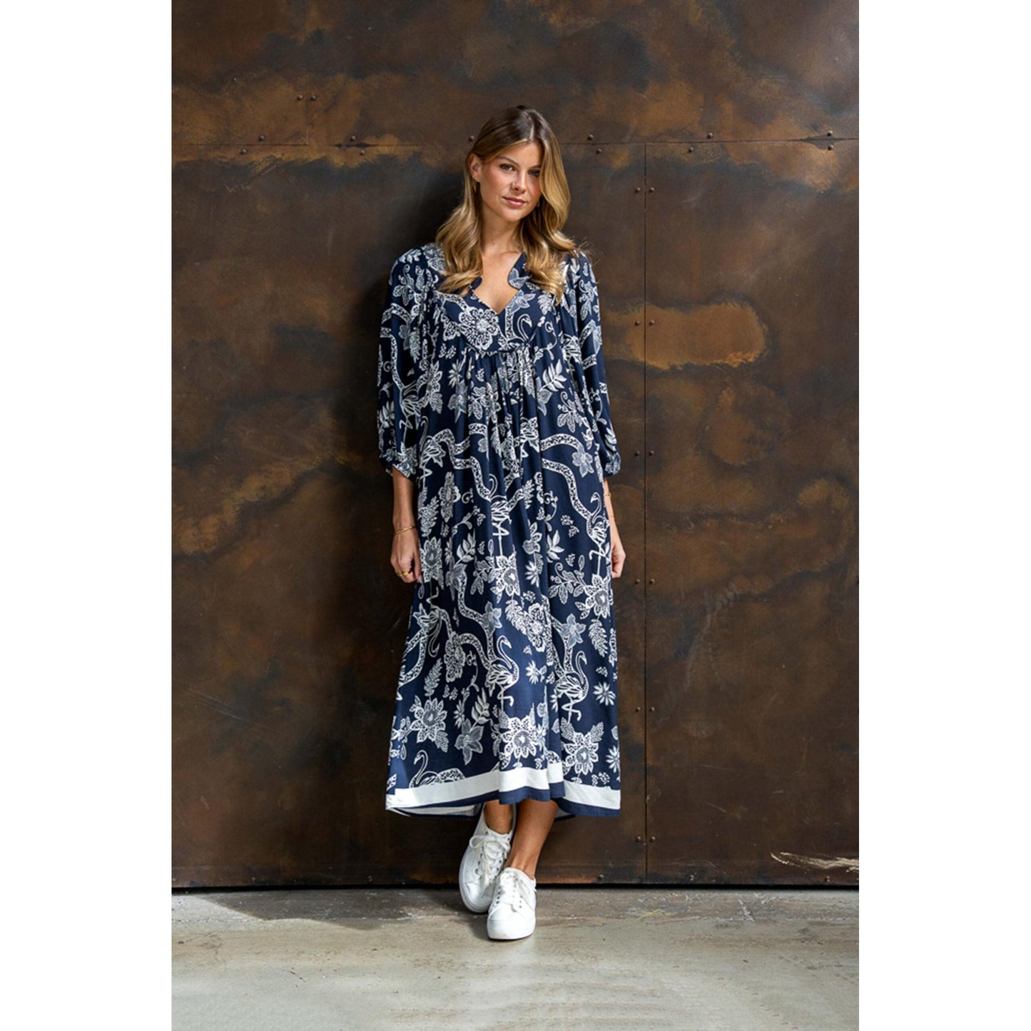 Reena Dress - NAVY