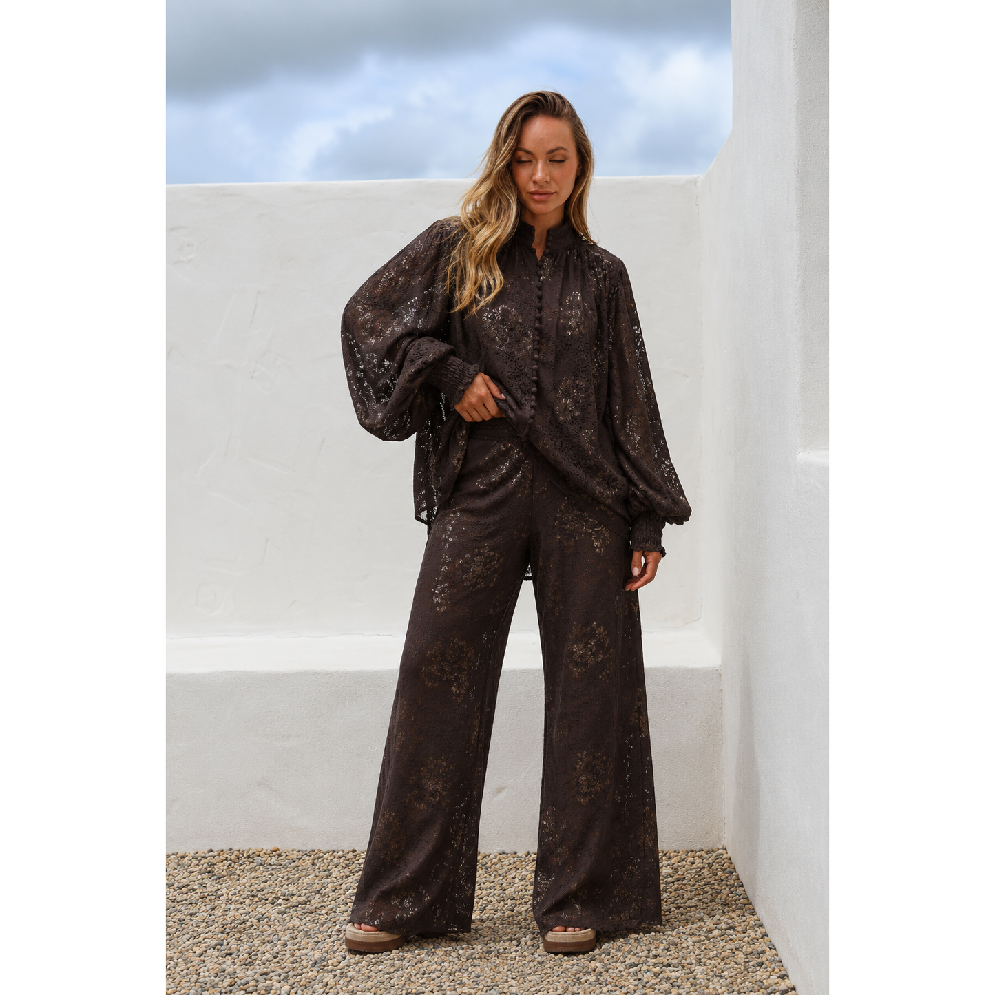 Zoe shirt - Choc