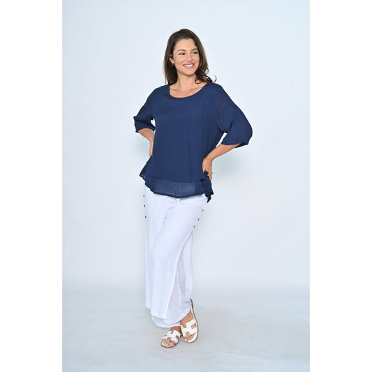 Sally top - Navy