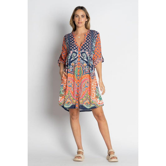 Sarai Dress - Navy