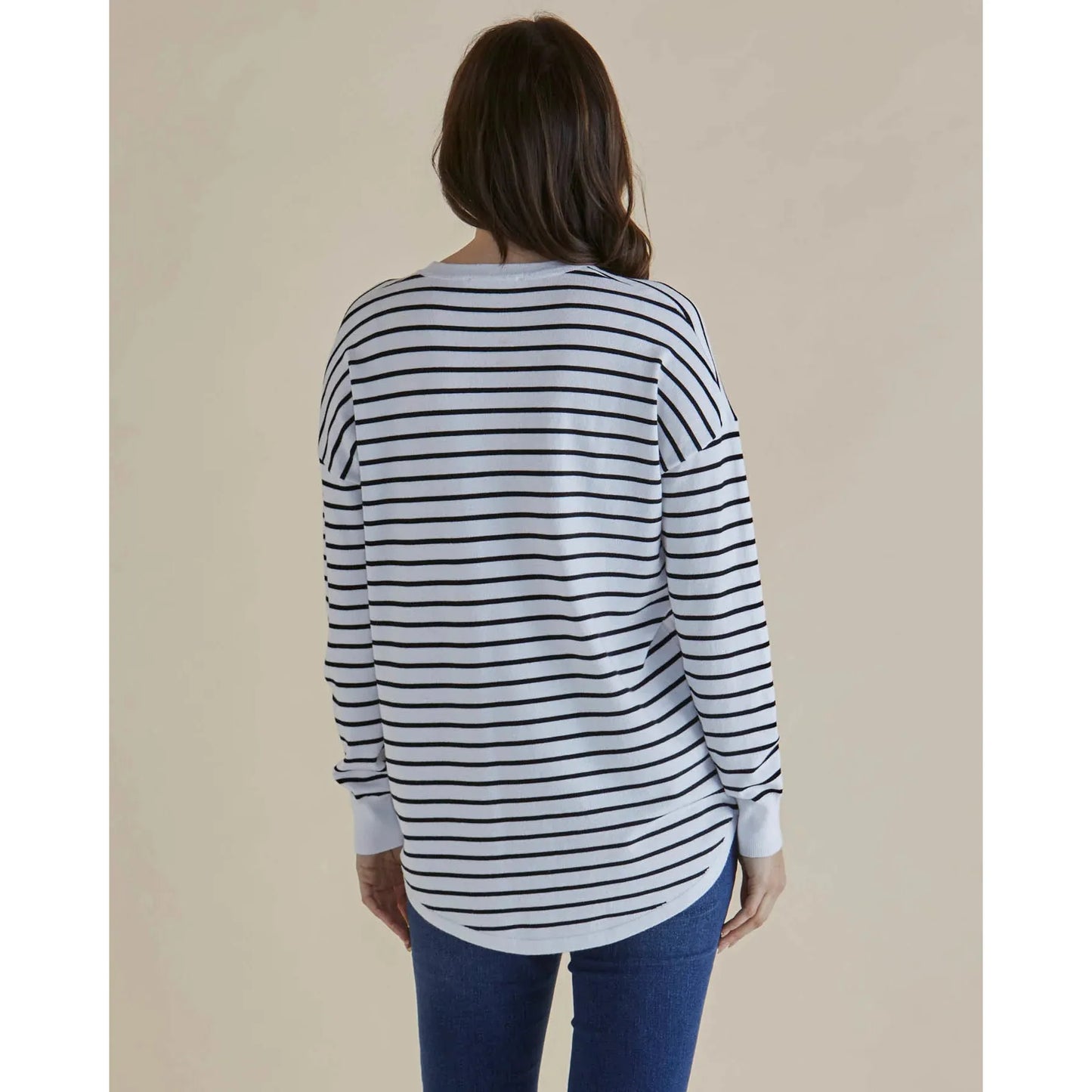 Sophie-Blk/Wt Stripe