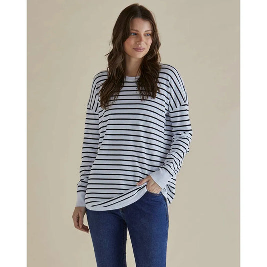 Sophie-Blk/Wt Stripe